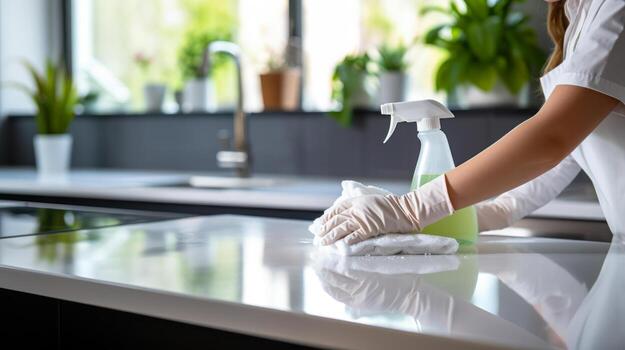 Clean home after professional service